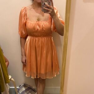 Peach dress